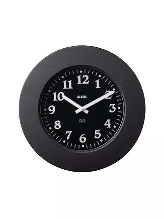 ALESSI | Wanduhr MOMENTO 40cm Schwarz | 
